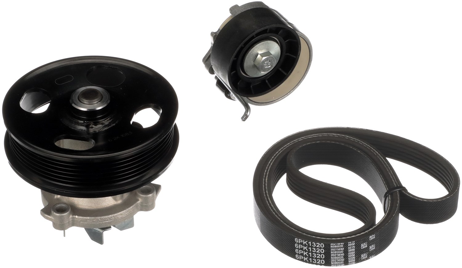 Gates Wasserpumpe + Keilrippenriemensatz [Hersteller-Nr. KP26PK1320] für Alfa Romeo, Fiat