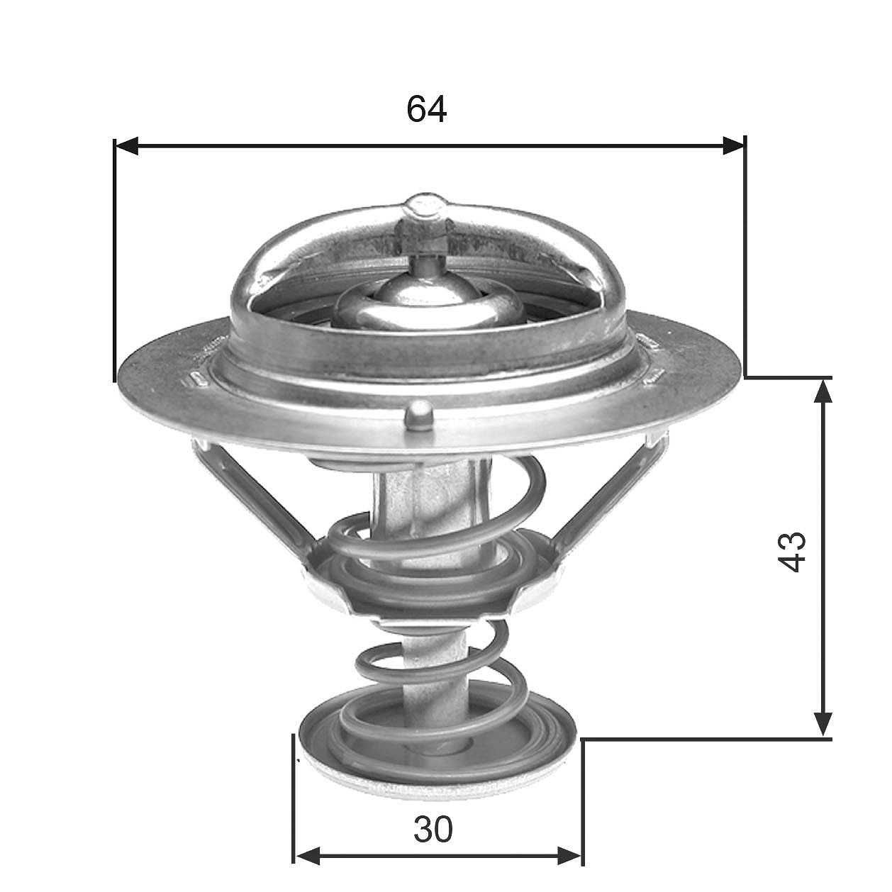 Gates Thermostat, Kühlmittel [Hersteller-Nr. TH27078G1] für Honda, Toyota