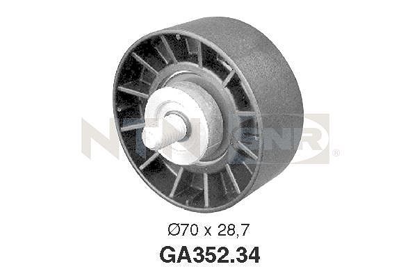 Snr Umlenk-/Führungsrolle, Keilrippenriemen [Hersteller-Nr. GA352.34] für Ford