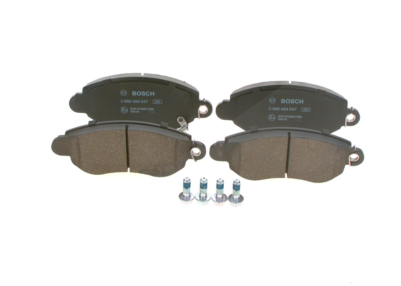 Bosch Bremsbelagsatz, Scheibenbremse [Hersteller-Nr. 0986494047] für Ford