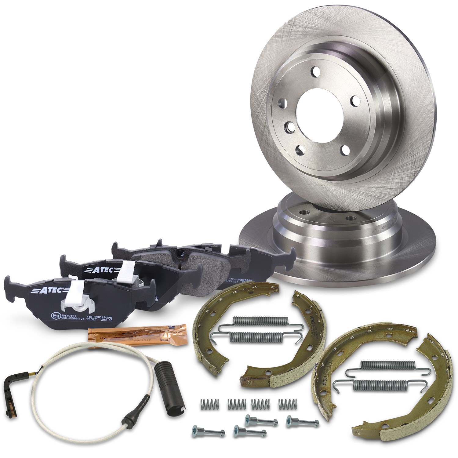 Bestprice Bremsscheiben + Bremsbeläge Hinterachse Voll [Hersteller-Nr. 10604010] für BMW