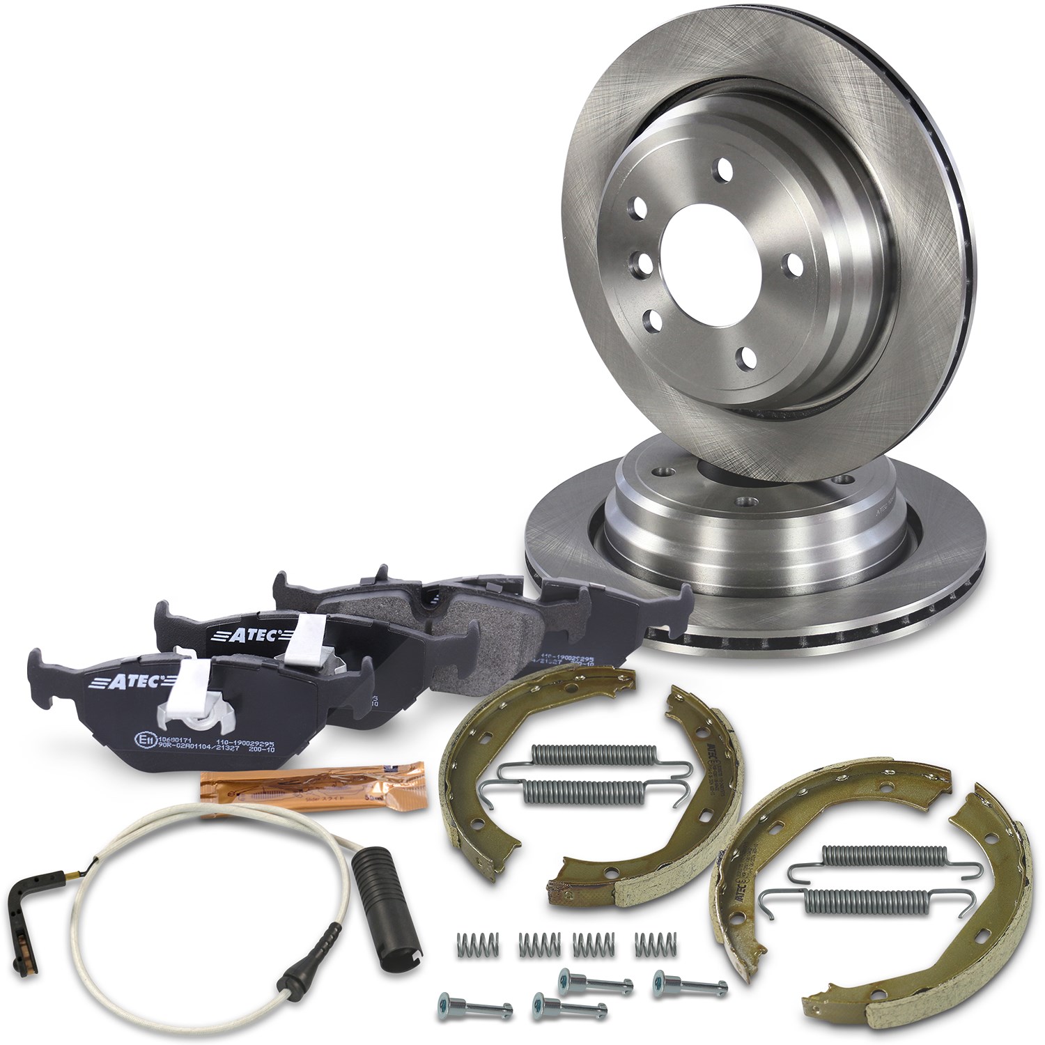 Bestprice Bremsscheiben + Bremsbeläge Hinterachse Belüftet [Hersteller-Nr. 10604011] für BMW