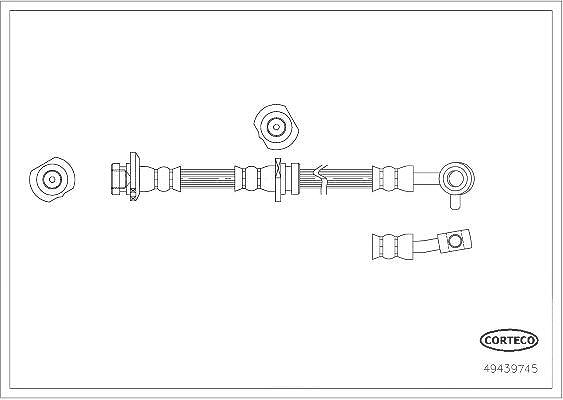 Corteco Bremsschlauch [Hersteller-Nr. 49439745] für Nissan