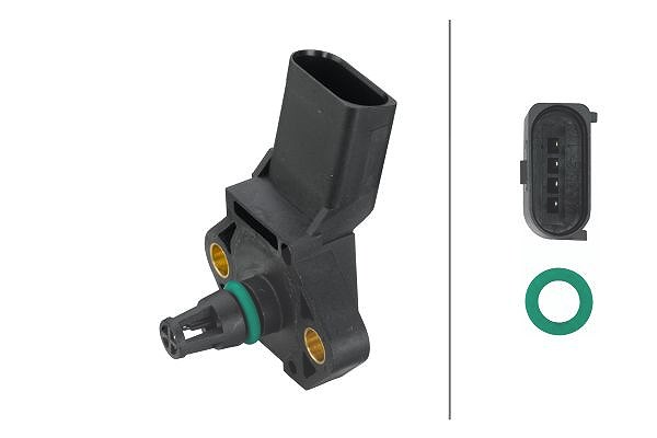 Hella Sensor, Ansauglufttemperatur [Hersteller-Nr. 6PT009109-361] für VW, Seat, Skoda