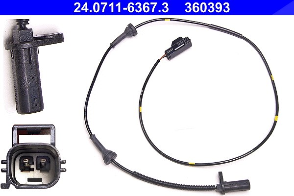 Ate Sensor, Raddrehzahl [Hersteller-Nr. 24.0711-6367.3] für Volvo