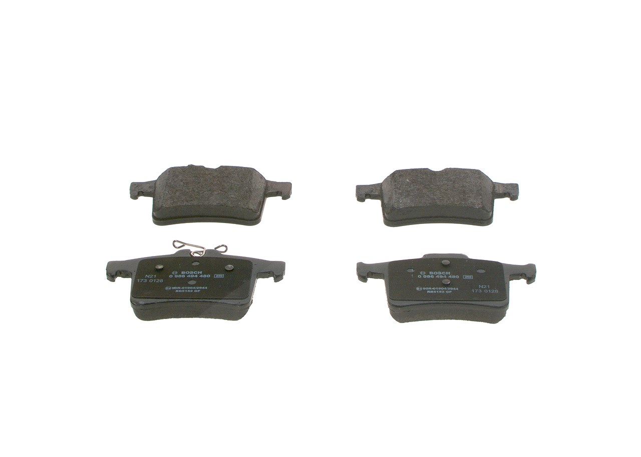Bosch Bremsbelagsatz, Scheibenbremse [Hersteller-Nr. 0986494480] für Jaguar