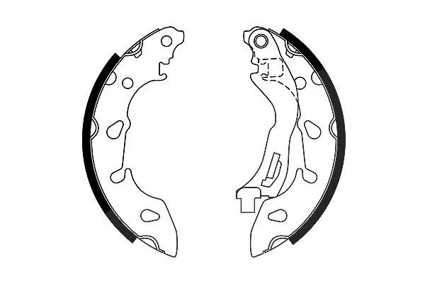 Bosch Bremsbackensatz [Hersteller-Nr. 0986487772] für Ford, Fiat