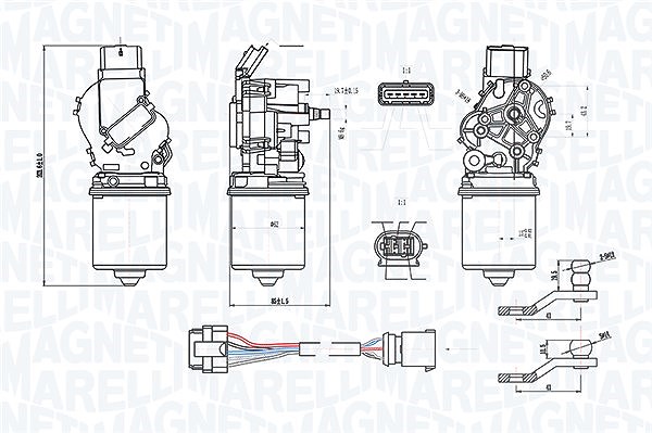 Magneti Marelli Wischermotor [Hersteller-Nr. 064300400010] für Renault