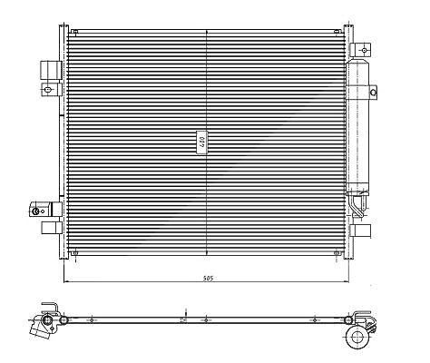 Nrf Kondensator, Klimaanlage [Hersteller-Nr. 350418] für Nissan