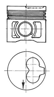Kolbenschmidt Kolben [Hersteller-Nr. 91386600] für Seat, Skoda, Audi, VW