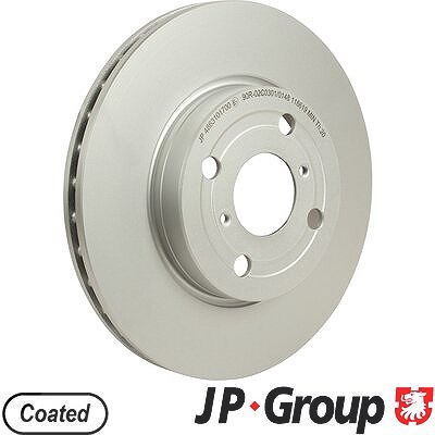 Jp Group 1x Bremsscheibe Vorderachse Belüftet [Hersteller-Nr. 4863101700] für Toyota