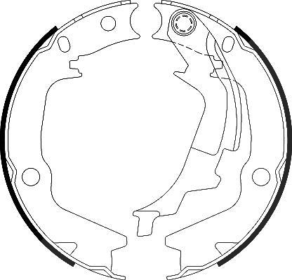 Hella Bremsbackensatz, Feststellbremse [Hersteller-Nr. 8DA355050-131] für Kia, Hyundai