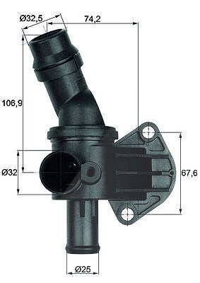 Mahle Thermostat, Kühlmittel [Hersteller-Nr. TI887] für VW, Seat, Audi, Skoda