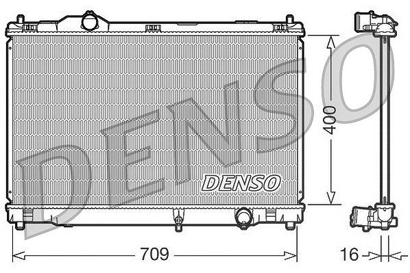 Denso Kühler, Motorkühlung [Hersteller-Nr. DRM51008] für Lexus