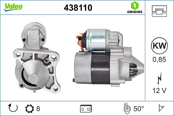 Valeo Starter [Hersteller-Nr. 438110] für Nissan, Renault
