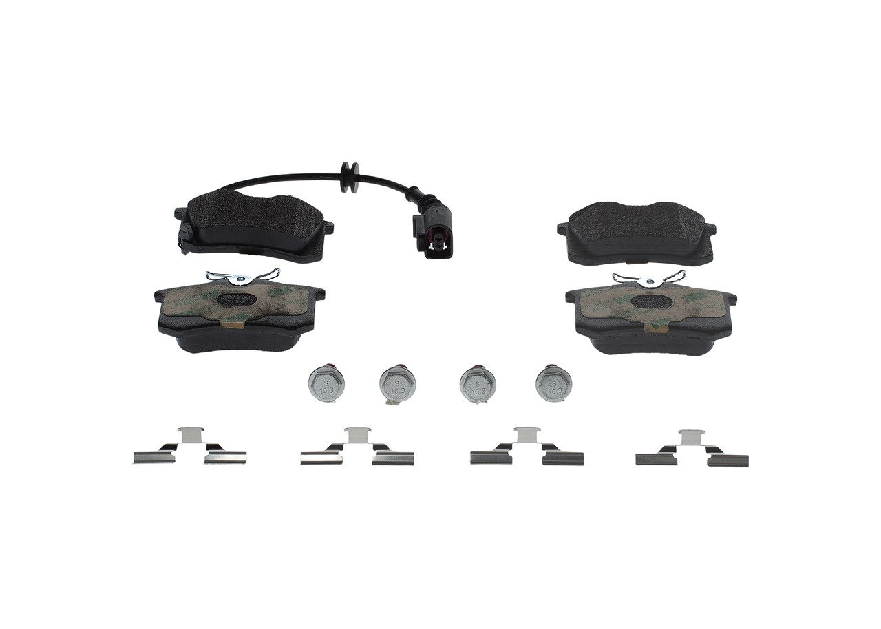 Bosch Bremsbelagsatz, Scheibenbremse [Hersteller-Nr. 0986494598] für VW, Seat