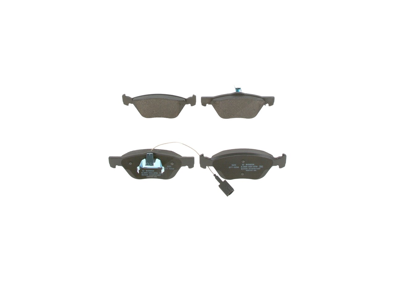 Bosch Bremsbelagsatz, Scheibenbremse [Hersteller-Nr. 0986424578] für Fiat