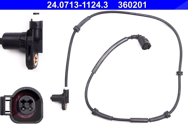 Ate ABS Sensor hinten links [Hersteller-Nr. 24.0713-1124.3] für VW, Seat, Ford