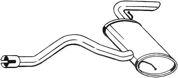 Bosal Endschalldämpfer [Hersteller-Nr. 175-431] für Mercedes-Benz
