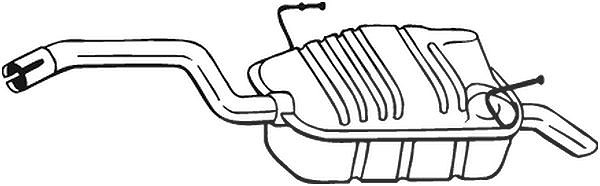 Bosal Endschalldämpfer [Hersteller-Nr. 190-905] für Citroën, Peugeot, Lancia