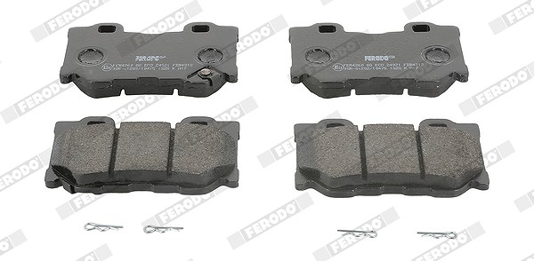 Ferodo Bremsbelagsatz, Scheibenbremse [Hersteller-Nr. FDB4312] für Nissan, Infiniti