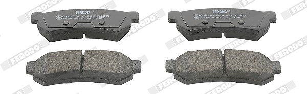 Ferodo Bremsbelagsatz, Scheibenbremse [Hersteller-Nr. FDB4295] für Chevrolet, Daewoo