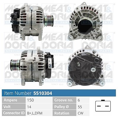 Meat & Doria Generator [Hersteller-Nr. 5510304] für Nissan, Renault