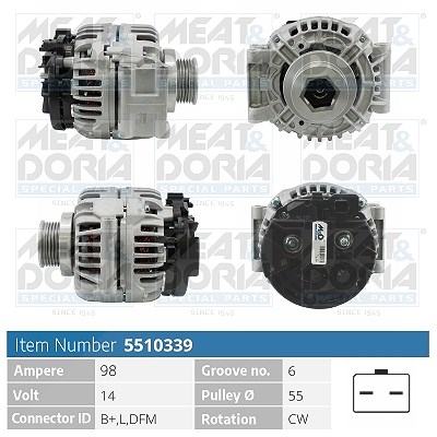 Meat & Doria Generator [Hersteller-Nr. 5510339] für Dacia, Renault
