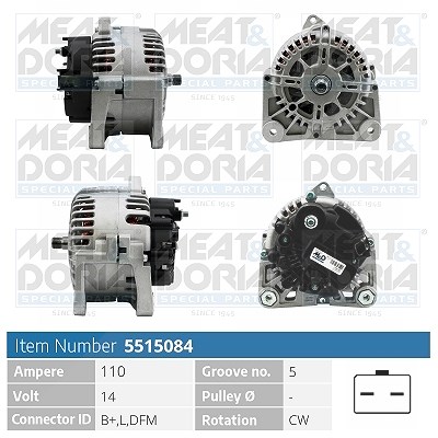 Meat & Doria Generator [Hersteller-Nr. 5515084] für Dacia, Nissan, Renault