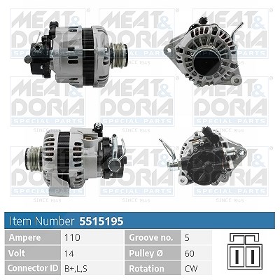 Meat & Doria Generator [Hersteller-Nr. 5515195] für Hyundai, Mitsubishi