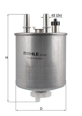 Knecht Kraftstofffilter [Hersteller-Nr. KL834] für Renault