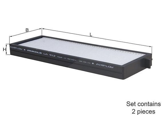 Mahle Filter, Innenraumluft [Hersteller-Nr. LA912/S] für Hyundai