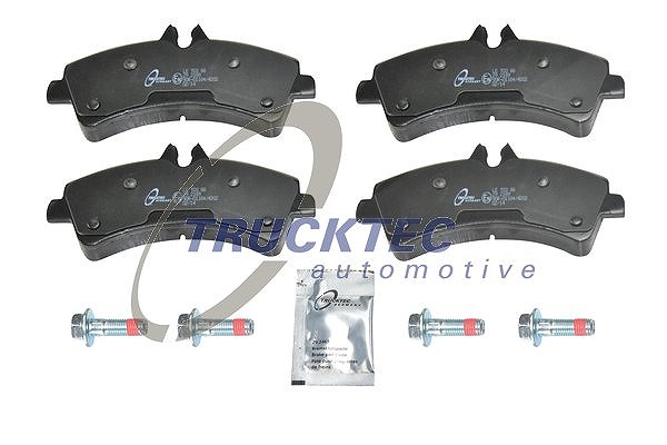Trucktec Automotive Bremsbelagsatz, Scheibenbremse [Hersteller-Nr. 02.35.200] für Mercedes-Benz, VW, Mitsubishi