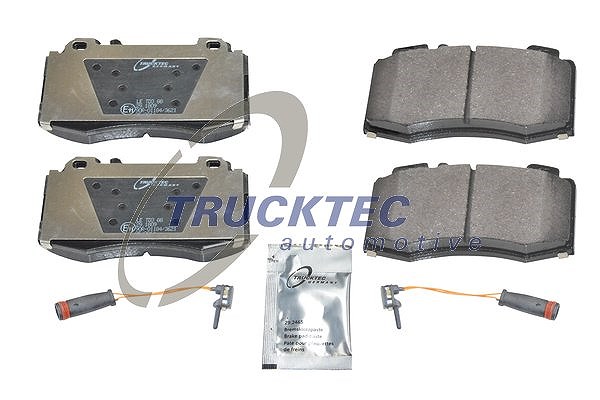 Trucktec Automotive Bremsbelagsatz, Scheibenbremse [Hersteller-Nr. 02.35.124] für Mercedes-Benz