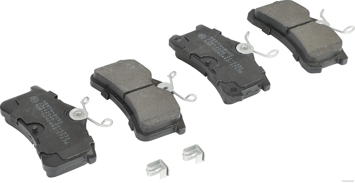 Herth+buss Jakoparts Bremsbeläge hinten (Satz) [Hersteller-Nr. J3612026] für Toyota