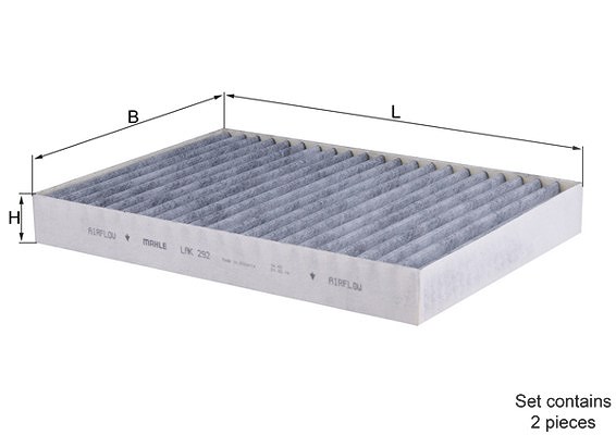 Mahle Filter, Innenraumluft [Hersteller-Nr. LAK292/S] für Mercedes-Benz, Ssangyong