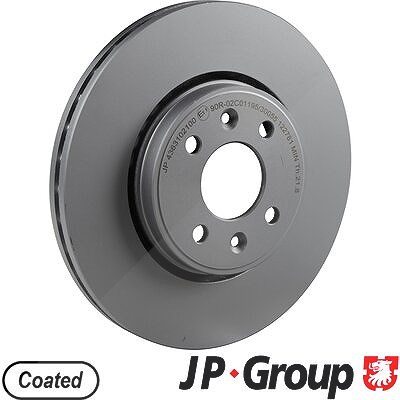 Jp Group 1x Bremsscheibe Vorderachse Belüftet [Hersteller-Nr. 4363102100] für Renault