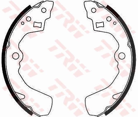 Trw Bremsbackensatz [Hersteller-Nr. GS8549] für Suzuki, Subaru, Rover, Chevrolet, Daihatsu