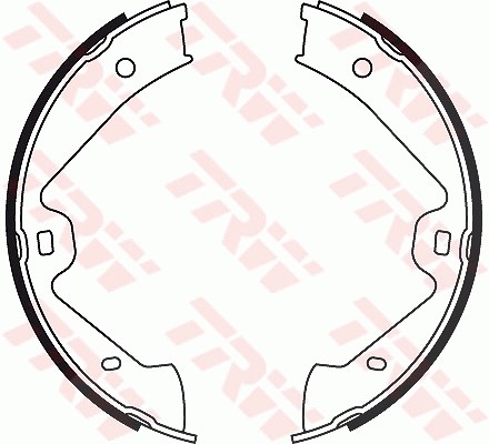 Trw Bremsbackensatz, Feststellbremse [Hersteller-Nr. GS8776] für Porsche, VW