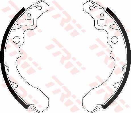 Trw Bremsbackensatz [Hersteller-Nr. GS8282] für Opel, Daihatsu, Perodua