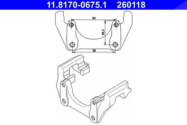 Ate Halter, Bremssattel [Hersteller-Nr. 11.8170-0675.1] für Volvo