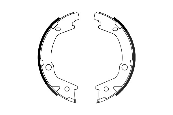 Bosch Bremsbackensatz [Hersteller-Nr. 0986487770] für Kia, Hyundai
