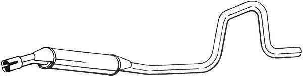 Bosal Mittelschalldämpfer [Hersteller-Nr. 285-381] für Land Rover
