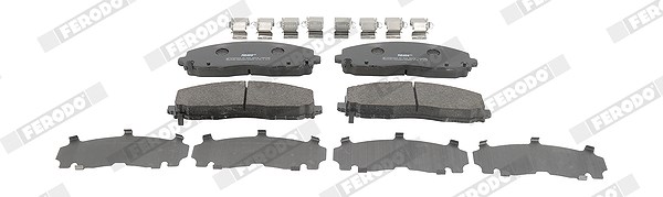 Ferodo Bremsbelagsatz, Scheibenbremse [Hersteller-Nr. FDB4785] für Lancia, Fiat, Dodge, Chrysler, VW, Jeep