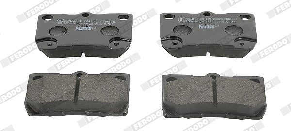 Ferodo Bremsbelagsatz, Scheibenbremse [Hersteller-Nr. FDB4001] für Toyota, Lexus