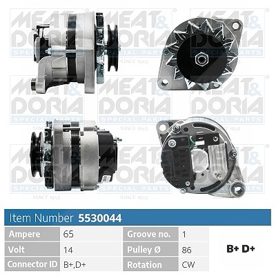 Meat & Doria Generator [Hersteller-Nr. 5530044] für Fiat, Iveco, Citroën, Alfa Romeo