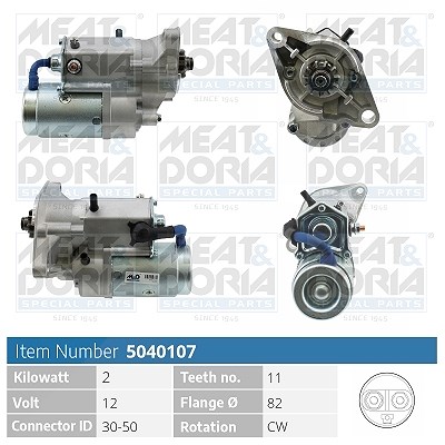 Meat & Doria Starter [Hersteller-Nr. 5040107] für Metrocab, VW, Toyota