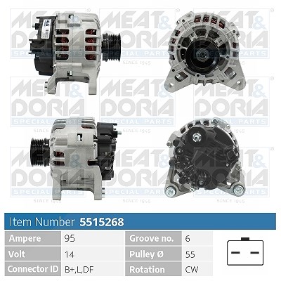 Meat & Doria Generator [Hersteller-Nr. 5515268] für Dacia, Renault