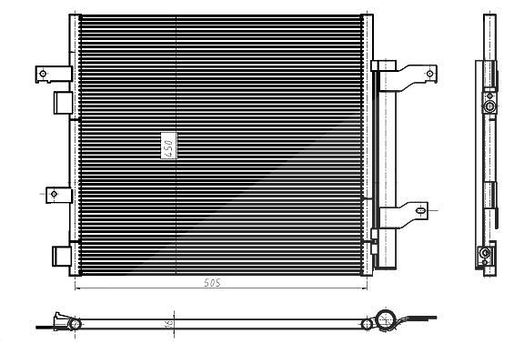 Nrf Kondensator, Klimaanlage [Hersteller-Nr. 350388] für Jaguar