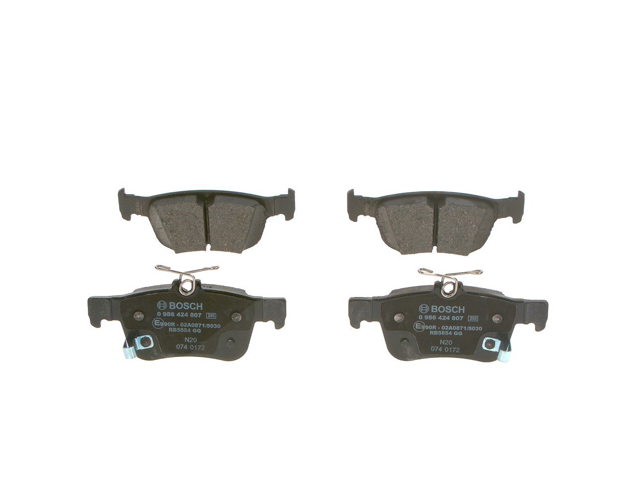 Bosch Bremsbelagsatz, Scheibenbremse [Hersteller-Nr. 0986424807] für Honda